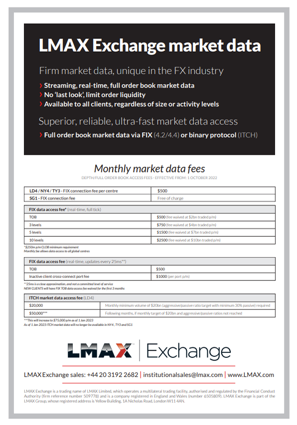 Exchange Market Data Fees